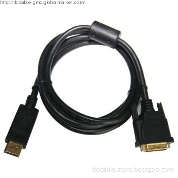 DisplayPort DP to DVI DVI-DP M/M Cable 1.8M